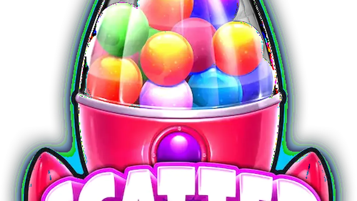 Tampilan grid 7x7 pada slot Sugar Rush yang penuh dengan simbol permen berwarna-warni.